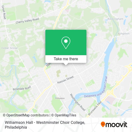 Williamson Hall - Westminster Choir College map