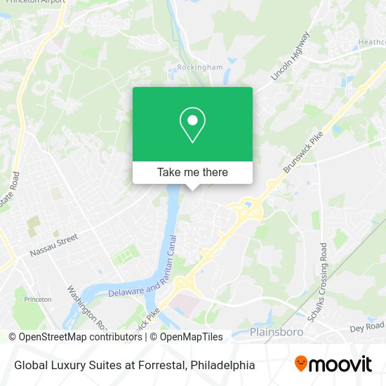 Mapa de Global Luxury Suites at Forrestal