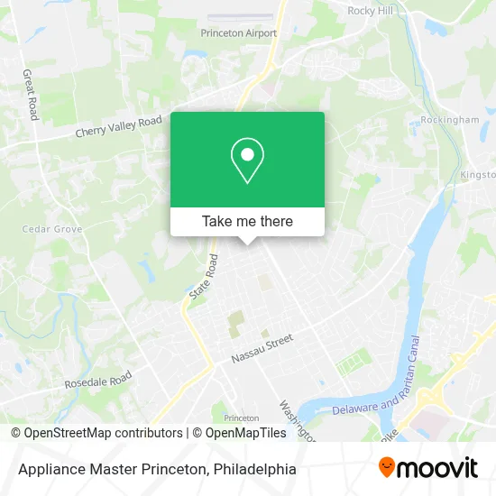 Appliance Master Princeton map