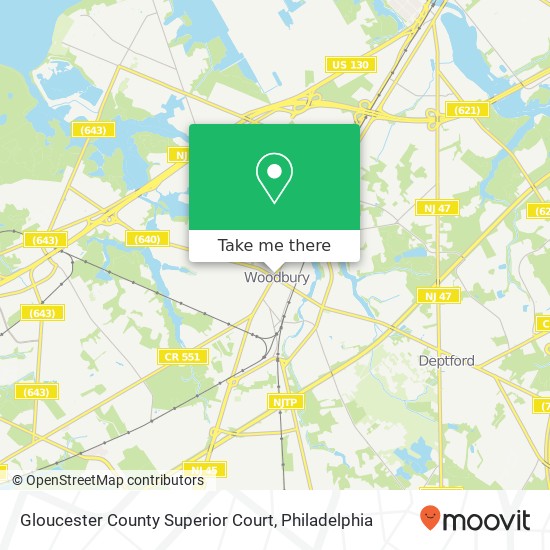 Gloucester County Superior Court map