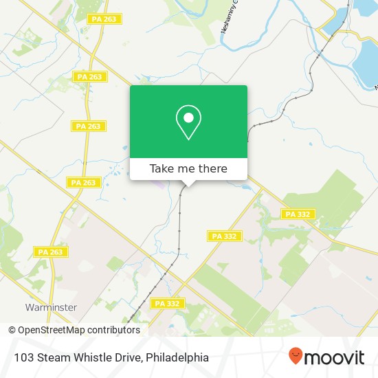 103 Steam Whistle Drive map