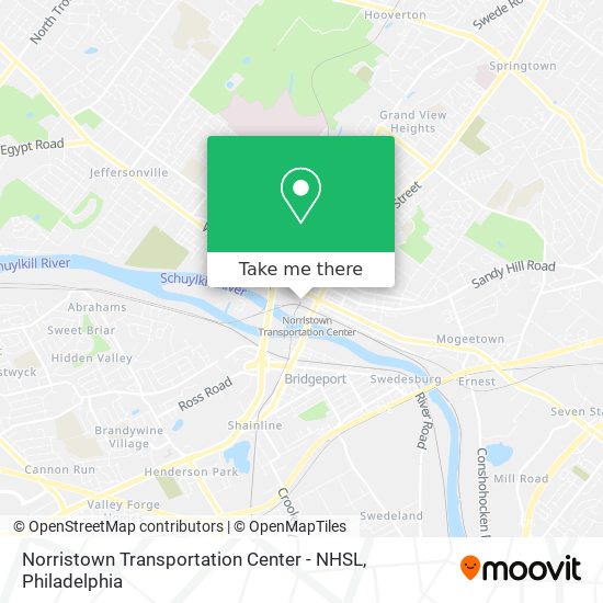 Mapa de Norristown Transportation Center - NHSL