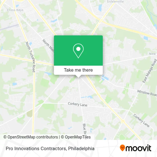 Pro Innovations Contractors map