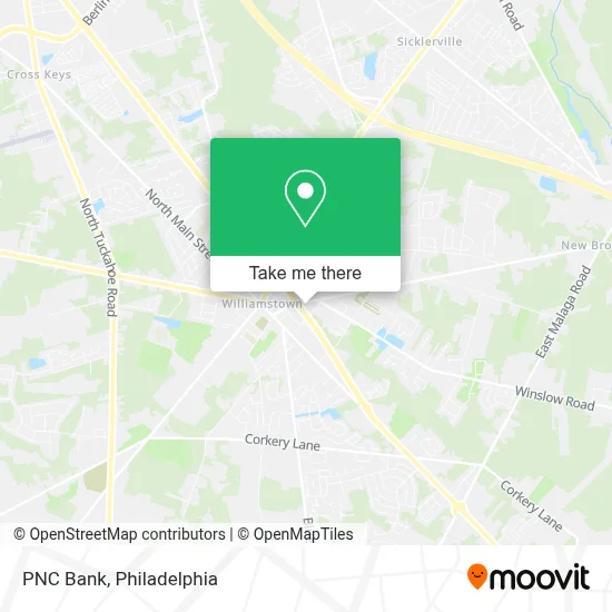 PNC Bank map