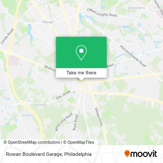 Rowan Boulevard Garage map