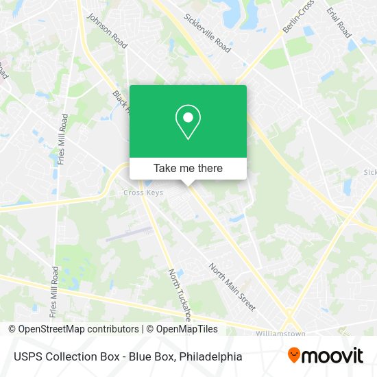 USPS Collection Box - Blue Box map