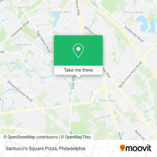 Santucci's Square Pizza map