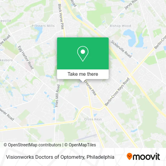 Visionworks Doctors of Optometry map