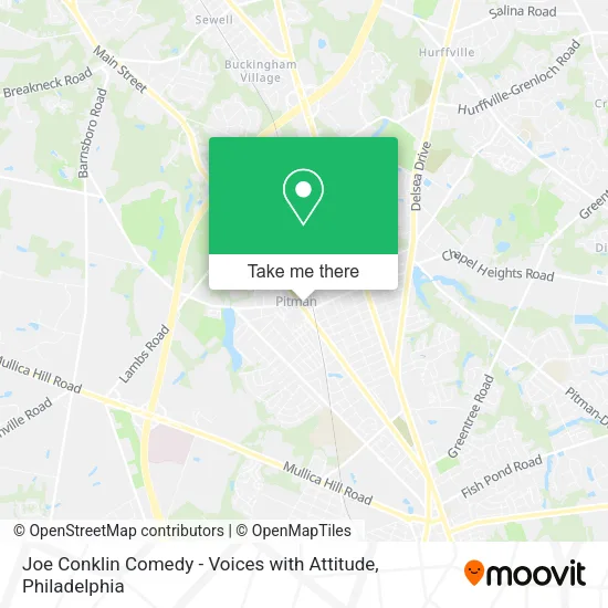 Mapa de Joe Conklin Comedy - Voices with Attitude