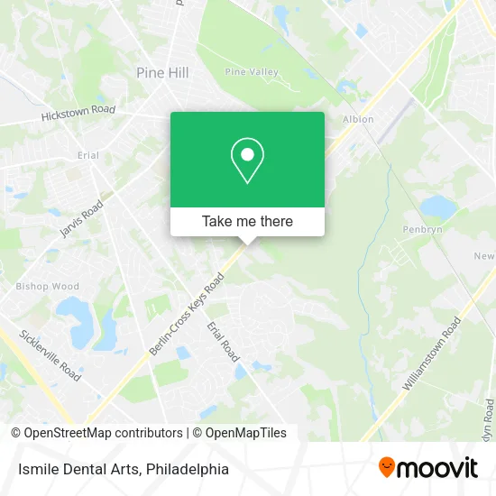 Ismile Dental Arts map