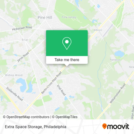 Extra Space Storage map