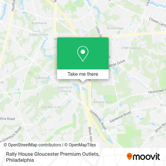 Rally House Gloucester Premium Outlets map
