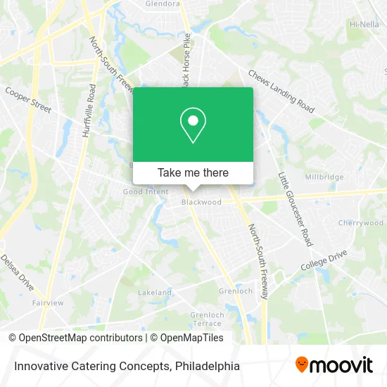 Innovative Catering Concepts map
