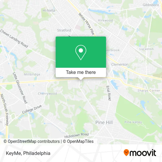 KeyMe map