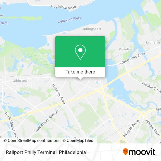 Railport Philly Terminal map