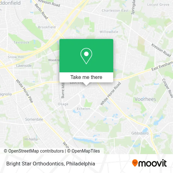 Bright Star Orthodontics map