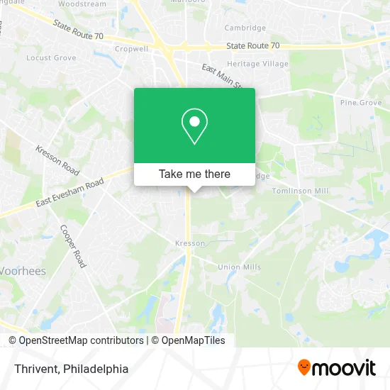 Thrivent map