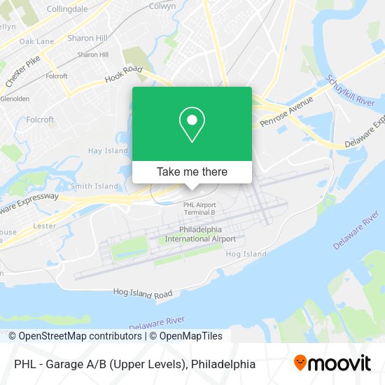 PHL - Garage A / B (Upper Levels) map