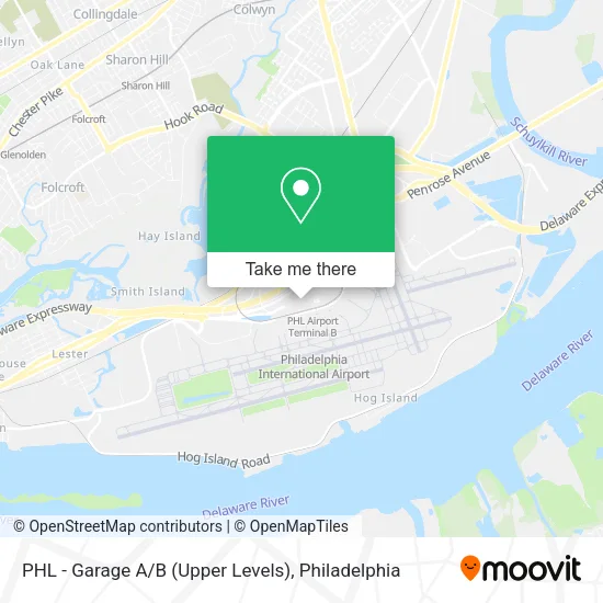 Mapa de PHL - Garage A / B (Upper Levels)