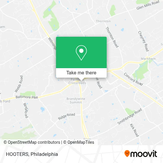 HOOTERS map
