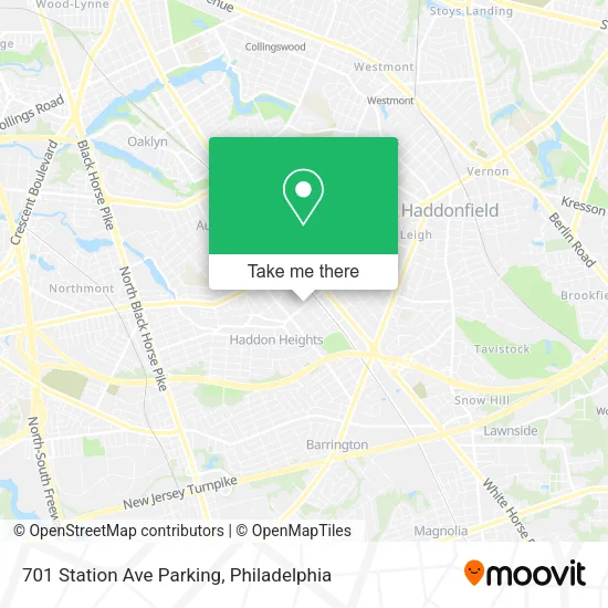 701 Station Ave Parking map
