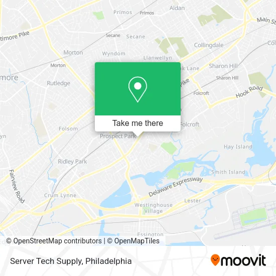 Server Tech Supply map