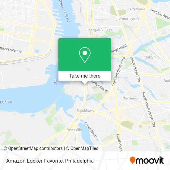 Mapa de Amazon Locker-Favorite