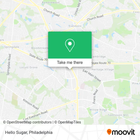 Mapa de Hello Sugar