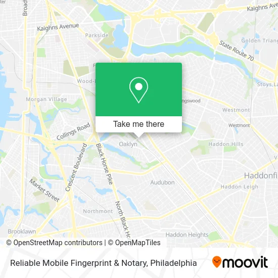Reliable Mobile Fingerprint & Notary map