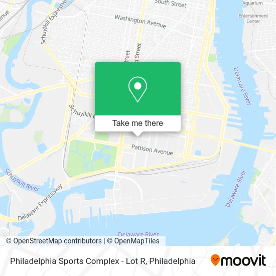 Philadelphia Sports Complex - Lot R map
