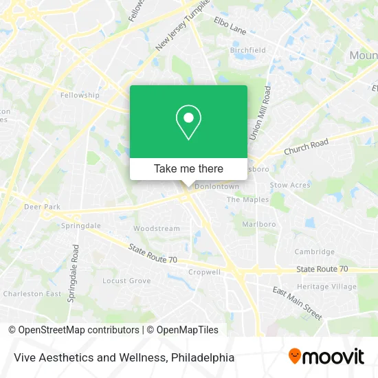 Vive Aesthetics and Wellness map