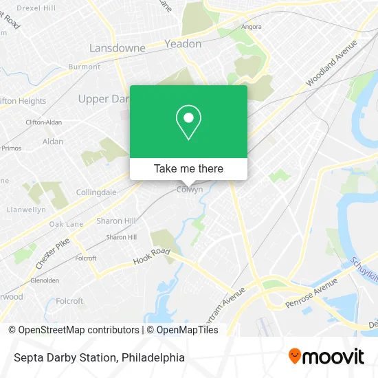Septa Darby Station map