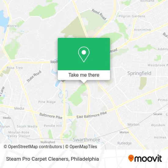 Steam Pro Carpet Cleaners map