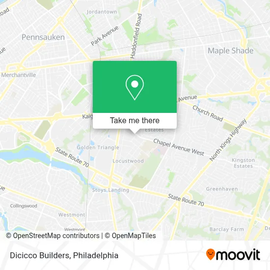 Dicicco Builders map
