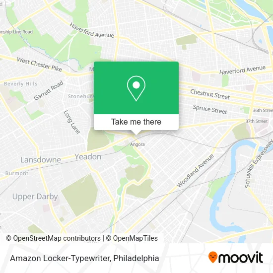 Amazon Locker-Typewriter map