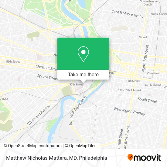 Matthew Nicholas Mattera, MD map