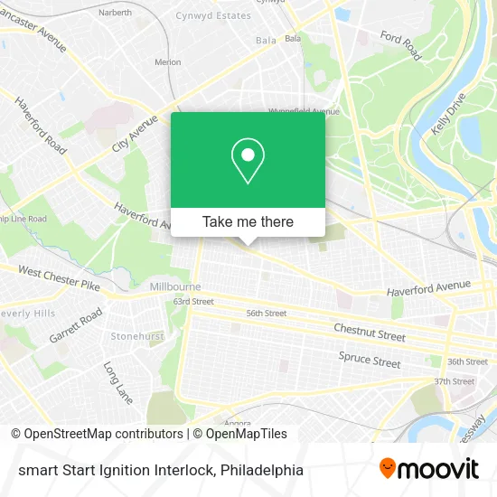 Mapa de smart Start Ignition Interlock
