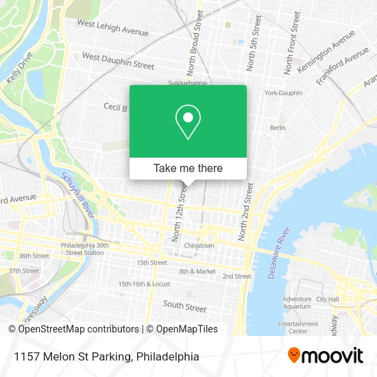 1157 Melon St Parking map