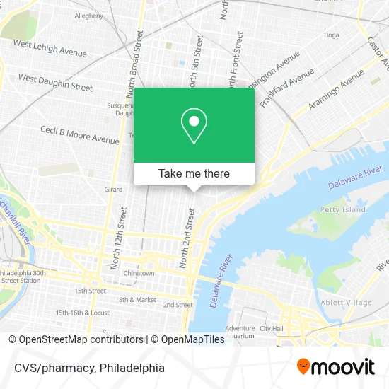 CVS/pharmacy map