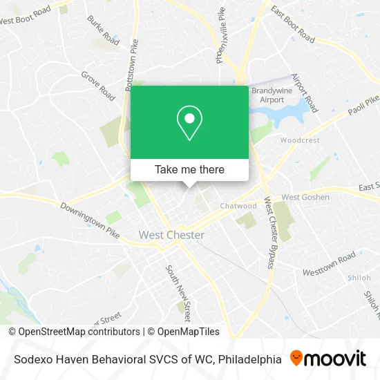 Sodexo Haven Behavioral SVCS of WC map