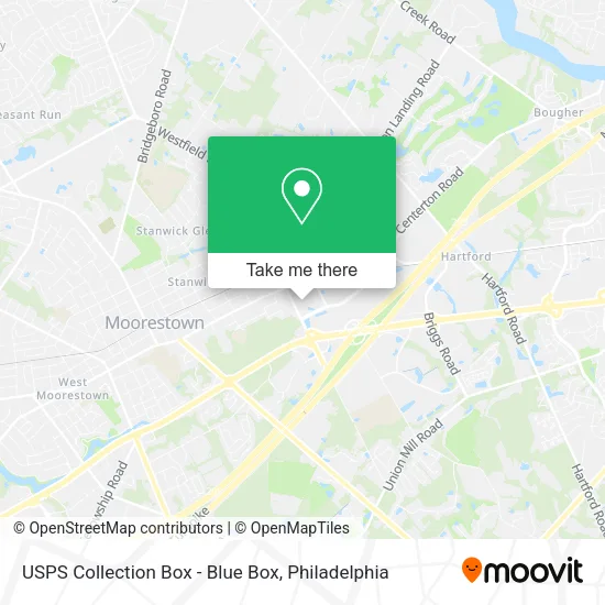 USPS Collection Box - Blue Box map