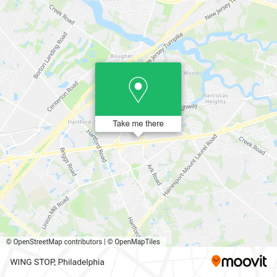 WING STOP map