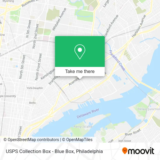 USPS Collection Box - Blue Box map