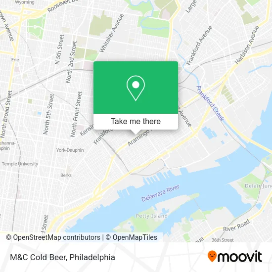 Mapa de M&C Cold Beer