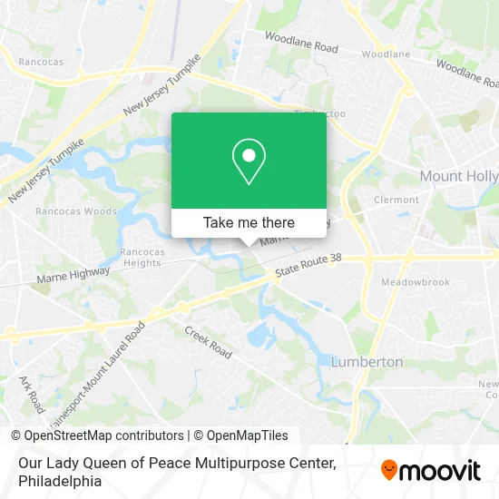 Our Lady Queen of Peace Multipurpose Center map
