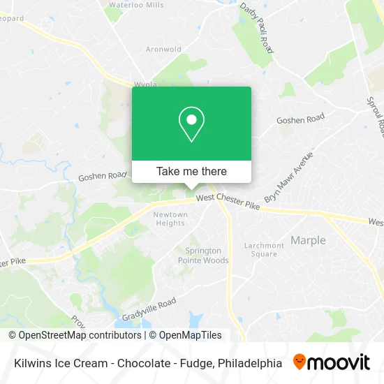 Kilwins Ice Cream - Chocolate - Fudge map