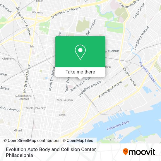 Evolution Auto Body and Collision Center map