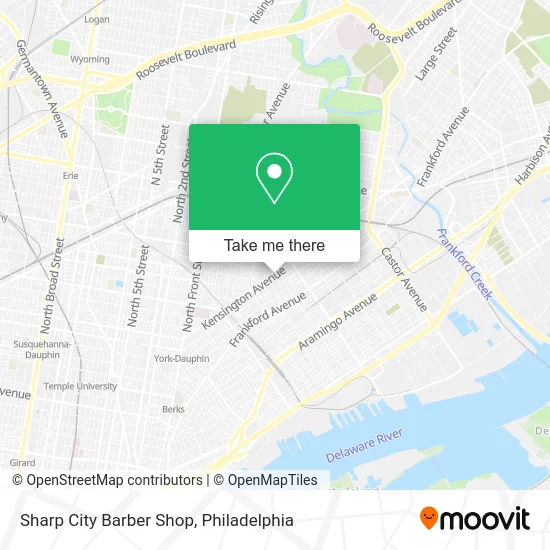 Sharp City Barber Shop map
