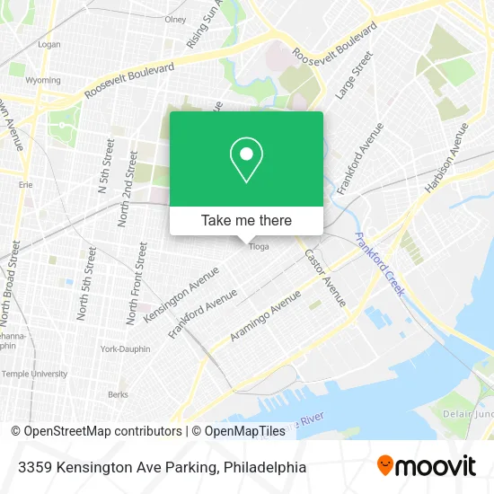 3359 Kensington Ave Parking map