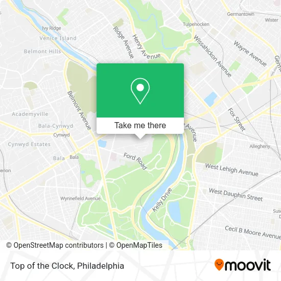 Top of the Clock map